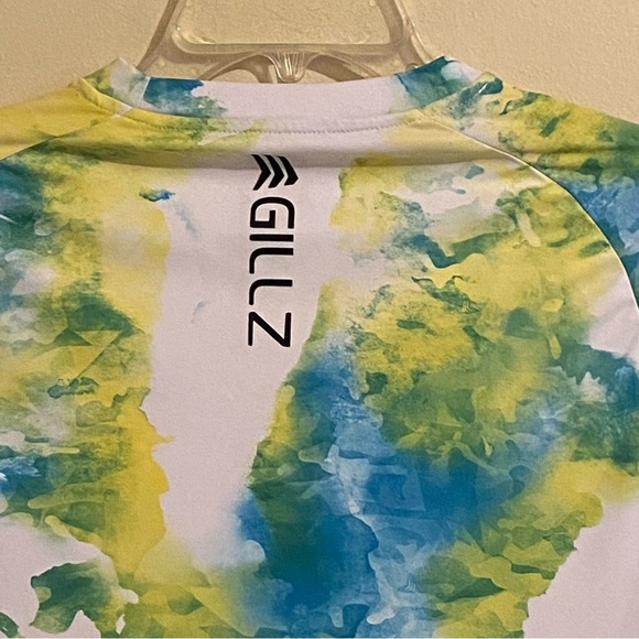 Gillz Men's Contender Performance UV Long Sleeve "Mahi" Blazing Yellow L - Picture 7 of 10